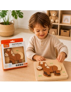 Viga Horse Wooden Puzzle – Educational Puzzle for Children 18M+ 2