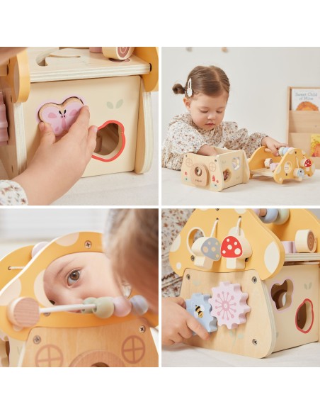 VIGA PolarB Wooden Activity Mushroom for Children 18m+