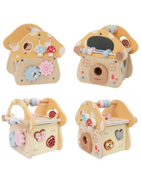 VIGA PolarB Wooden Activity Mushroom for Children 18m+