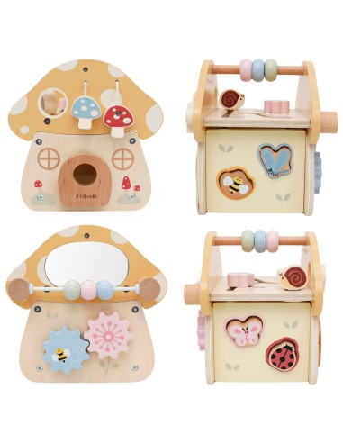 VIGA PolarB Wooden Activity Mushroom for Children 18m+
