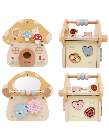 VIGA PolarB Wooden Activity Mushroom for Children 18m+