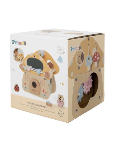 VIGA PolarB Wooden Activity Mushroom for Children 18m+