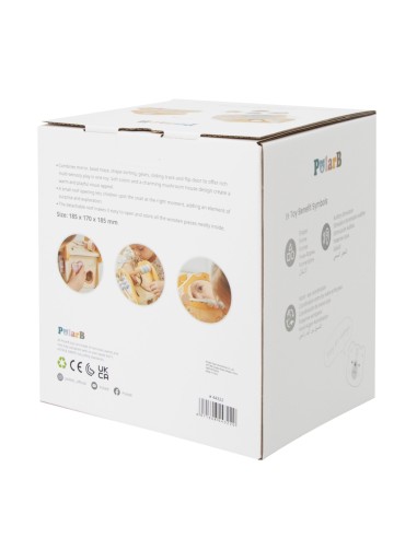 VIGA PolarB Wooden Activity Mushroom for Children 18m+