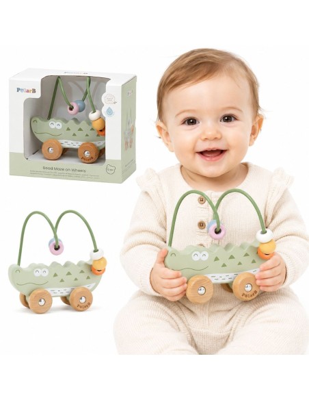 The charming Viga Crocodile bead maze – education and fun for toddlers