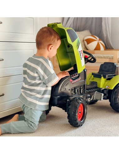 FALK Claas Green Pedal Tractor with Trailer for Children