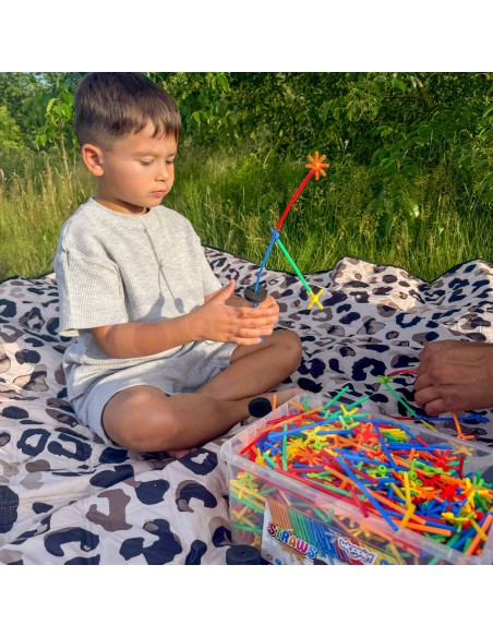 WOOPIE Building Blocks Colorful Straws 1200 pcs - Fun!