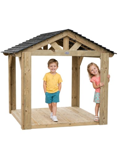 Großer Holzpavillon Spielplatz Haus CLASSIC WORLD EDU