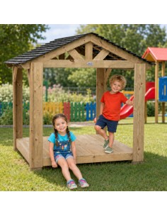 Großer Holzpavillon Spielplatz Haus CLASSIC WORLD EDU 2