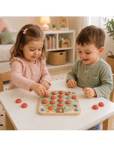 Gra Pamięciowa TOOKY TOY Jabłuszka - Rozwijaj Pamięć Dziecka