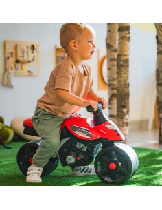 FALK Motoroleris su ratais Racing Raudonas su plačiais ratais 1+ - Vaikų žaislas 2
