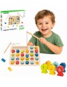 Tooky Toy Wooden Fishing Game with Letters 29 pcs.