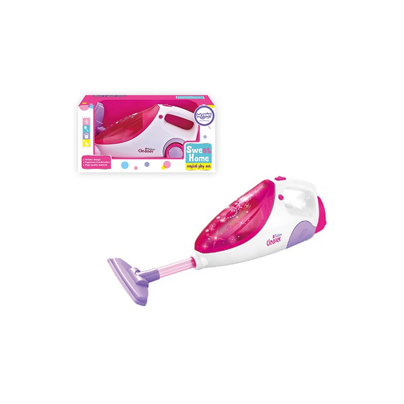 WOOPIE Zabawkowy Odkurzacz Funkcja Ssania dla Dzieci Róż