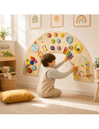 Viga Sensory Arc Wall Manipulation Board - Montessori Set