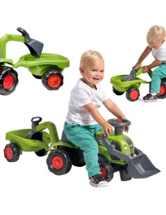 Ride-on Claas Tractor with Excavator and Trailer from 1 year FALK