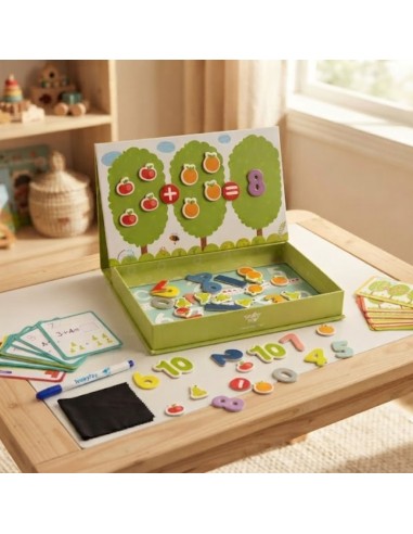 Magnetyczne pudełko do nauki matematyki Tooky Toy - Zabawka edukacyjna