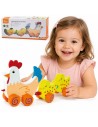 VIGA Pulling Set Hen with Chickens 36 cm - fun!