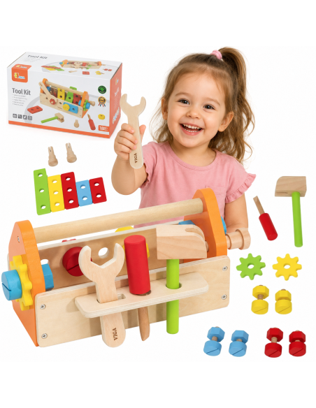 Viga Tool Box - Wooden Tool Set