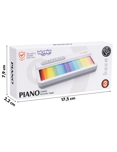 Rainbow Touch Piano for Kids Lights Melodies Learning Mode 3+