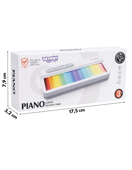 Rainbow Touch Piano for Kids Lights Melodies Learning Mode 3+