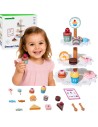 TOOKY TOY Sweets Platter Wooden Stand for Cupcakes and Cakes