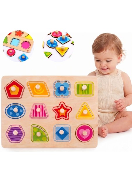 Shape sorter puzzle 15 pieces TOOKY TOY - Educational toy