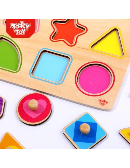 Shape sorter puzzle 15 pieces TOOKY TOY - Educational toy