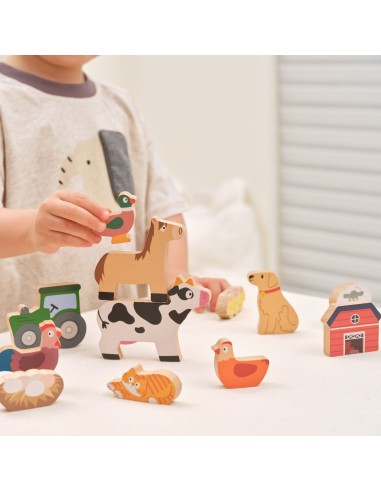 Viga Wooden Animal Farm Balancing Puzzle - for Kids XXL