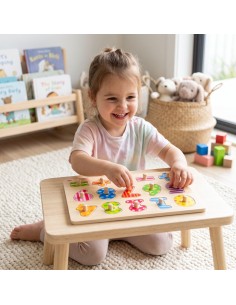 Tooky Toy Wooden Number Puzzle - Learning to count and write 2
