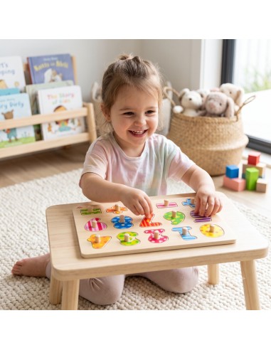 Tooky Toy Wooden Number Puzzle - Learning to count and write