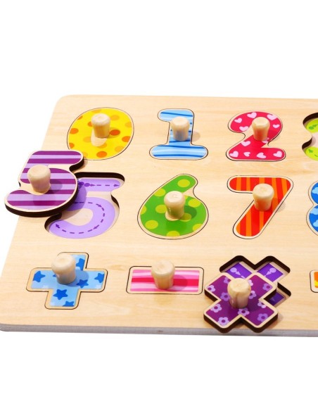 Tooky Toy Wooden Number Puzzle - Learning to count and write
