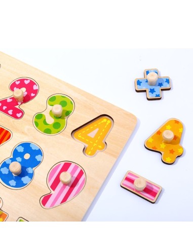 Tooky Toy Wooden Number Puzzle - Learning to count and write
