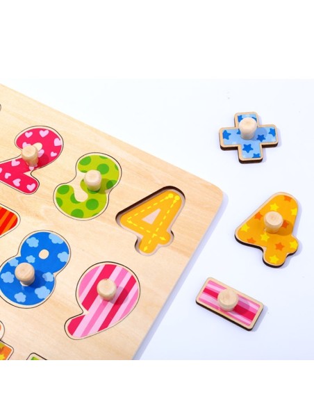 Tooky Toy Wooden Number Puzzle - Learning to count and write