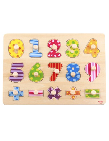 Tooky Toy Wooden Number Puzzle - Learning to count and write