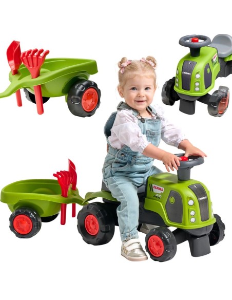 Claas 470 Arion Ride-on Rider Green with Trailer and Sand Kit