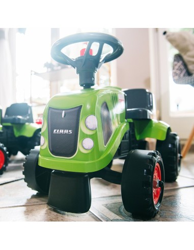 FALK Vaikiškas traktoriukas Baby Claas žalias su priekabėle + akc. nuo 1-3 metų
