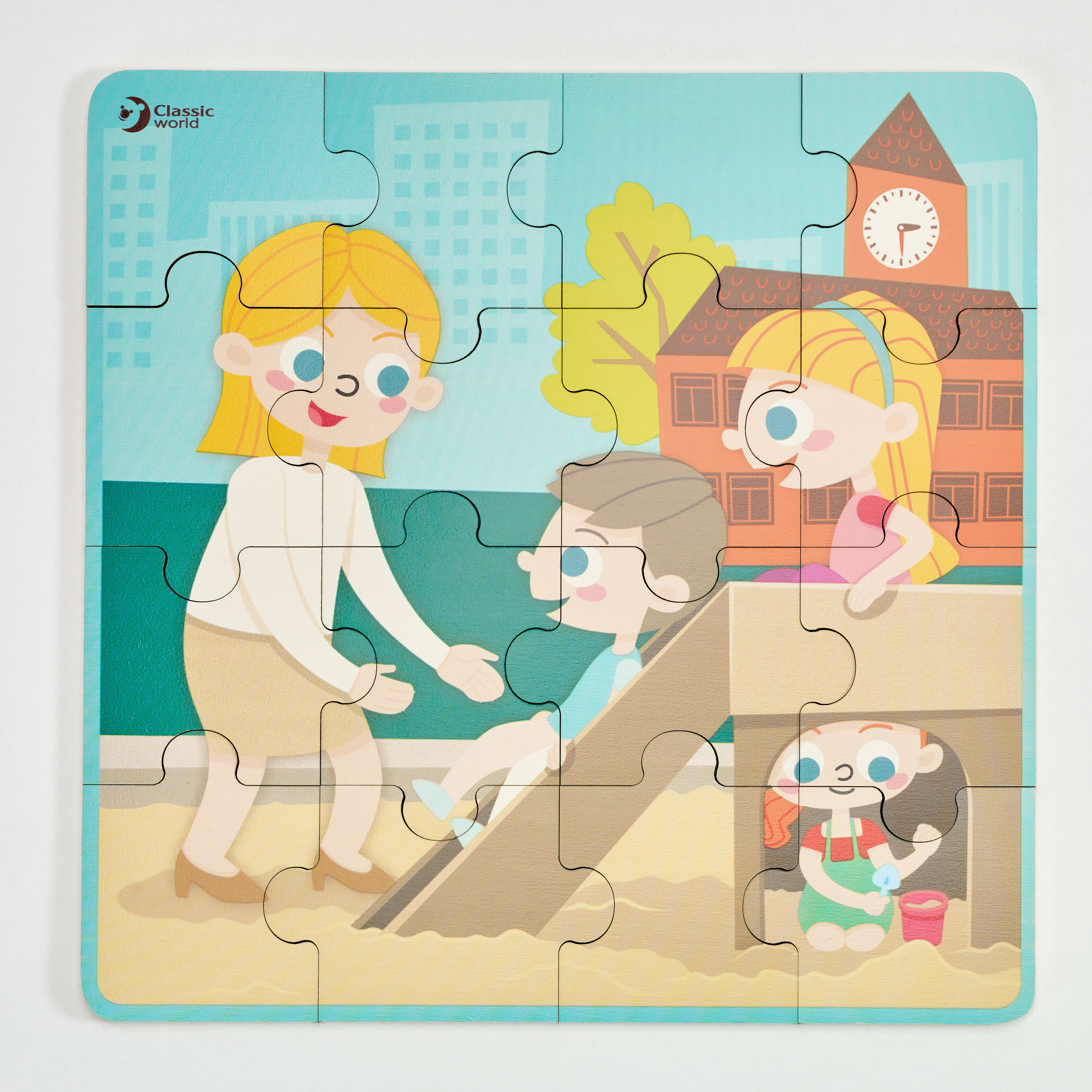 Puzzle 4w1 dzień w szkole