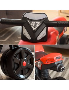 FALK Racing Team Ride-on Motorbike Red Wide Wheels 1+