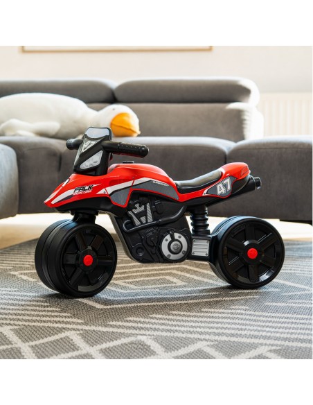 FALK Racing Team Ride-on Motorbike Red Wide Wheels 1+