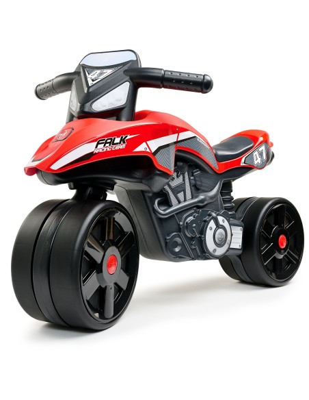FALK Racing Team Ride-on Motorbike Red Wide Wheels 1+