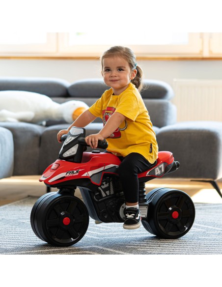 FALK Racing Team Ride-on Motorbike Red Wide Wheels 1+