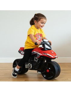 FALK Racing Team Ride-on Motorbike Red Wide Wheels 1+ 2