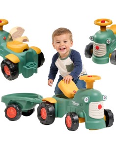 FALK Baby Maurice Green Vintage Tractor with Trailer 1+