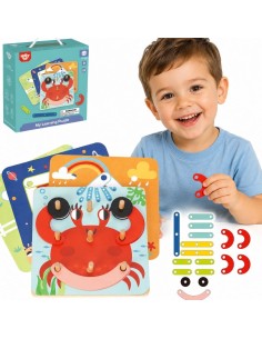 Wooden Mosaic Puzzle Tooky Toy - SEO Educational Toy 2