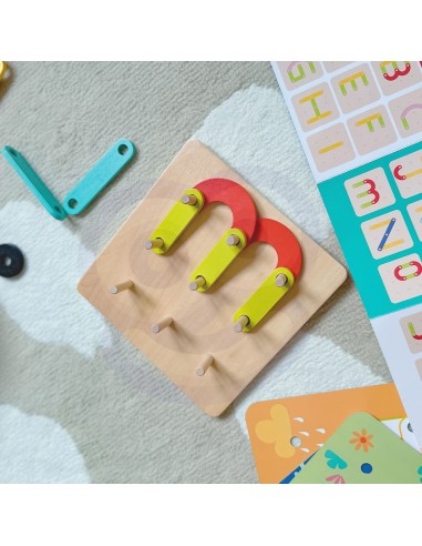 Wooden Mosaic Puzzle Tooky Toy - SEO Educational Toy