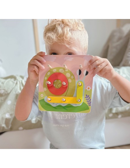 Wooden Mosaic Puzzle Tooky Toy - SEO Educational Toy