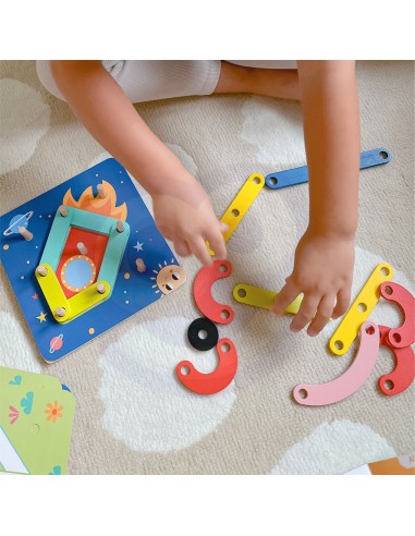 Wooden Mosaic Puzzle Tooky Toy - SEO Educational Toy