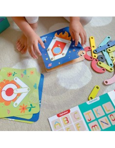 Wooden Mosaic Puzzle Tooky Toy - SEO Educational Toy