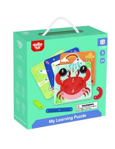 Wooden Mosaic Puzzle Tooky Toy - SEO Educational Toy