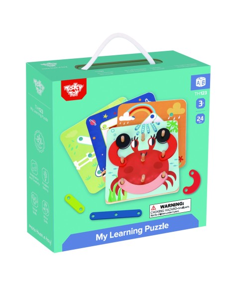Wooden Mosaic Puzzle Tooky Toy - SEO Educational Toy