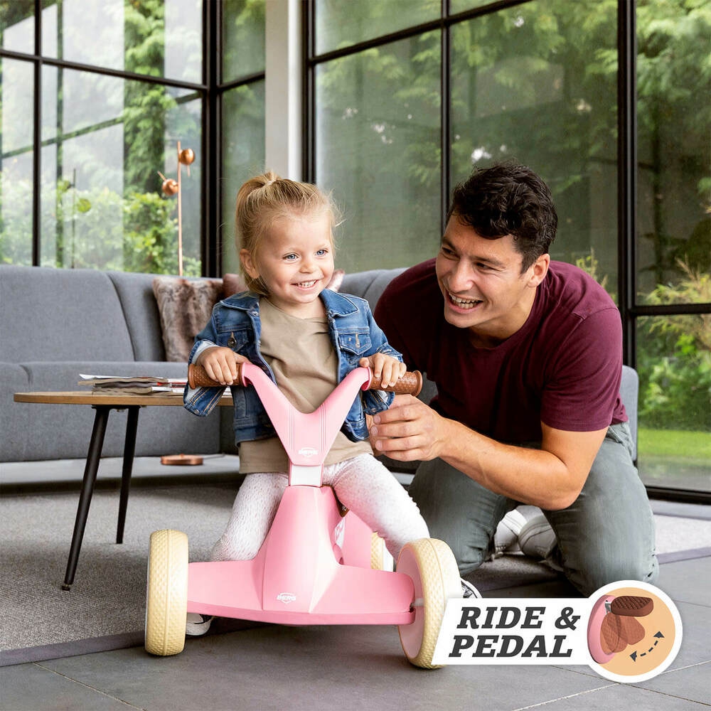 Go2 gokart jeździk rowerek 2w1 retro pink